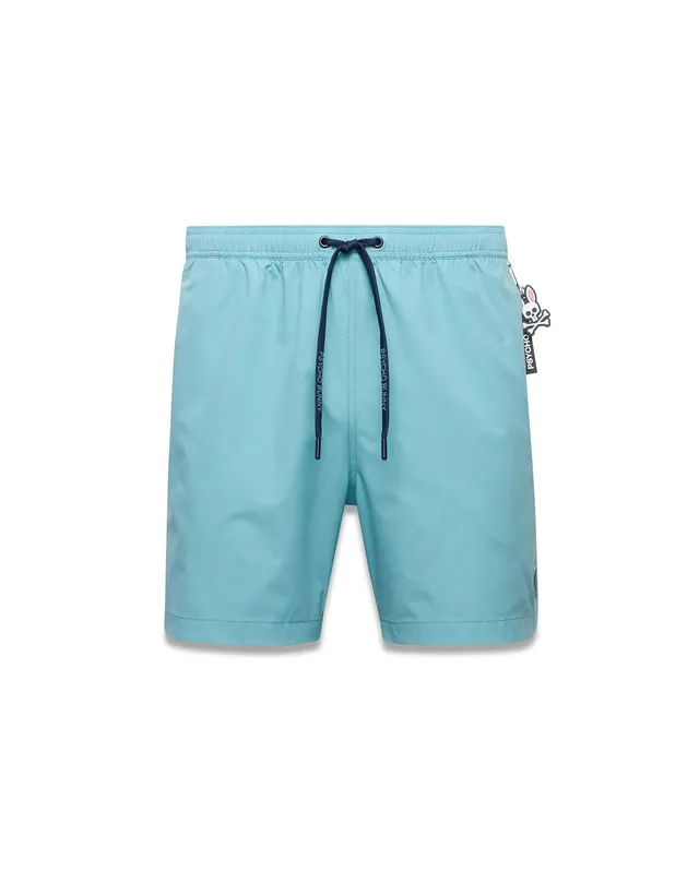 Psycho Bunny Men's Swimwear Samos B6W453F200 boxer mare 6″ blu