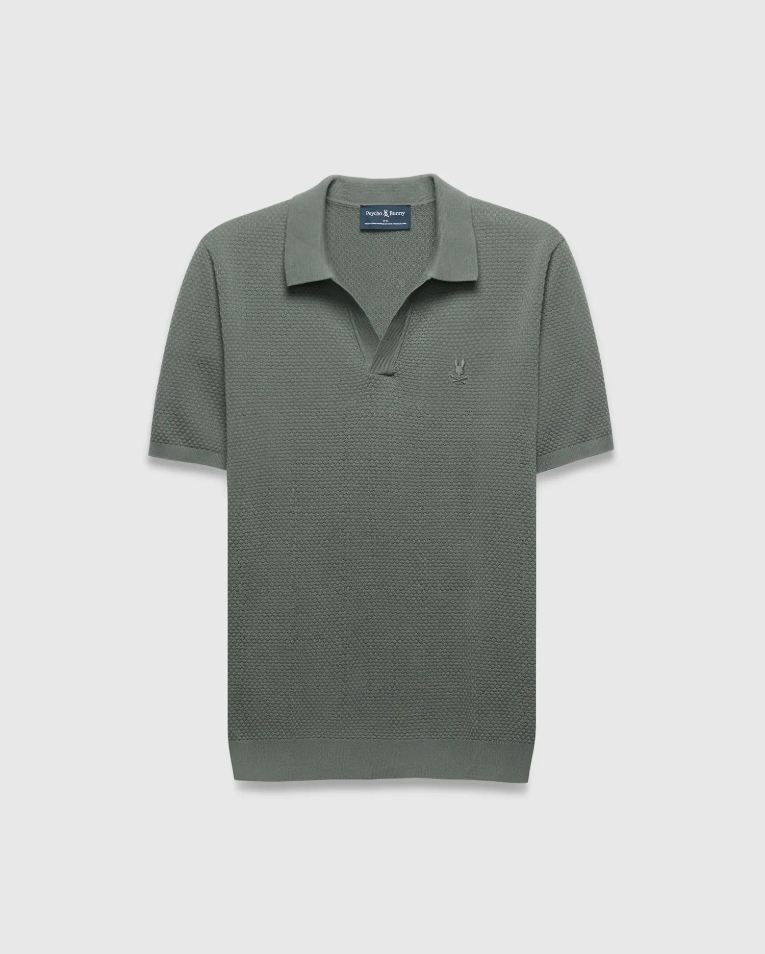 Psycho Bunny Men's Polos Devon Knit Polo MT0100169 polo verde cotone