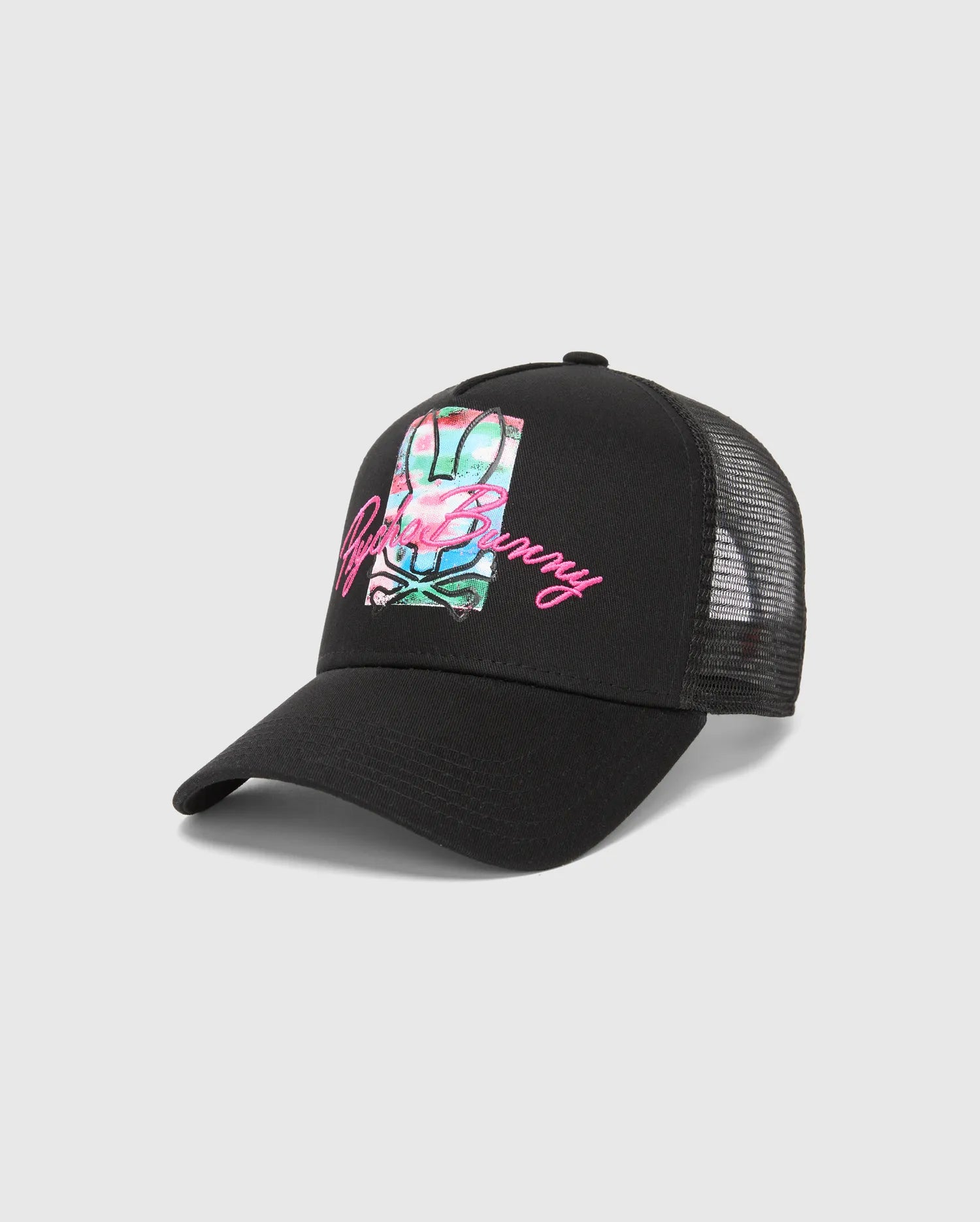 Psycho Bunny Accessories Isaac Trucker Cap cappellino 001 Black