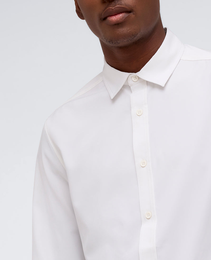 Kenneth Cole Reaction Performance Slim Fit Button Down Shirt camicia bianca