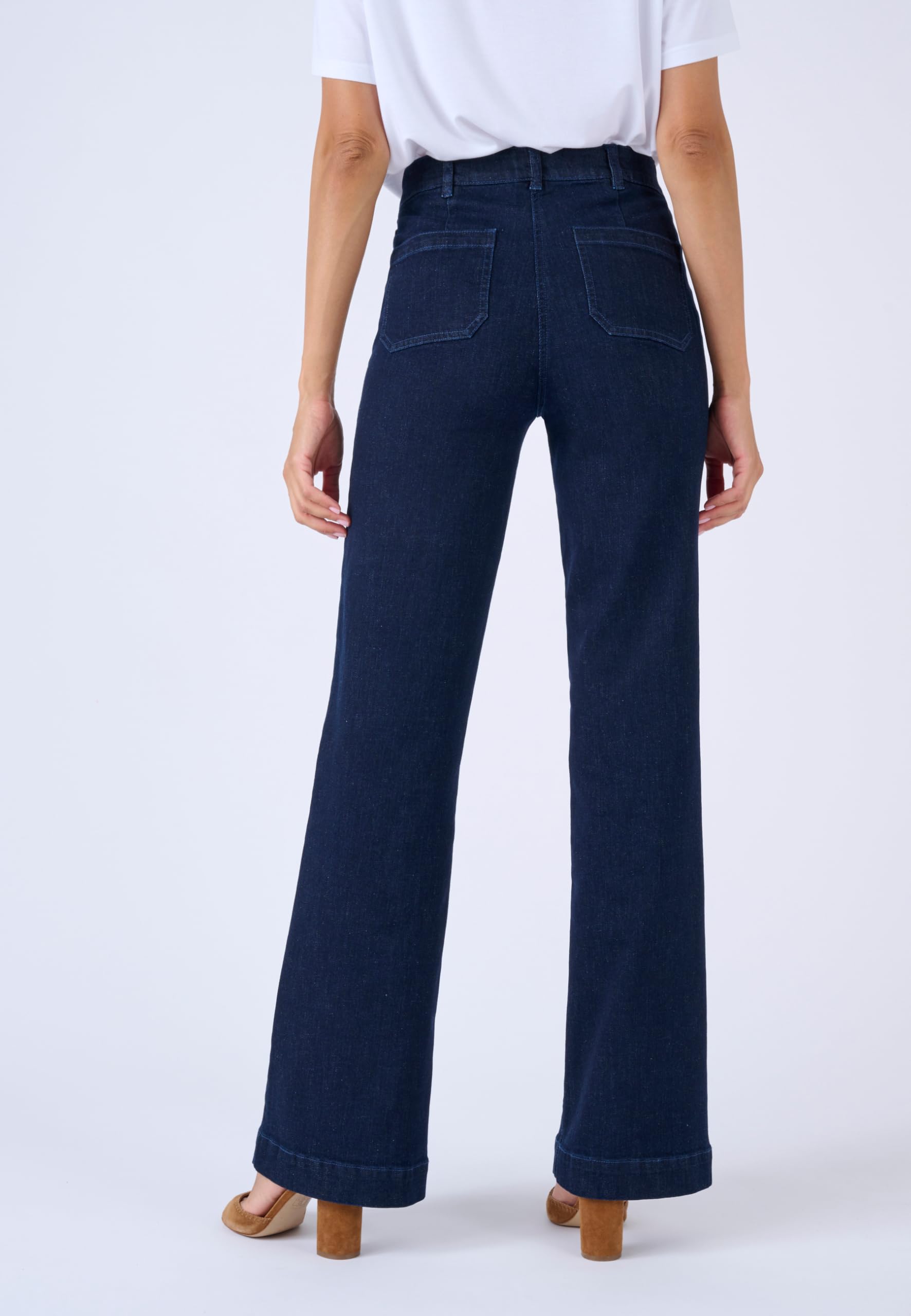 Damart Prêt-à-porter Jeans Grandi Tasche Placcato jeans donna taglie 54-56