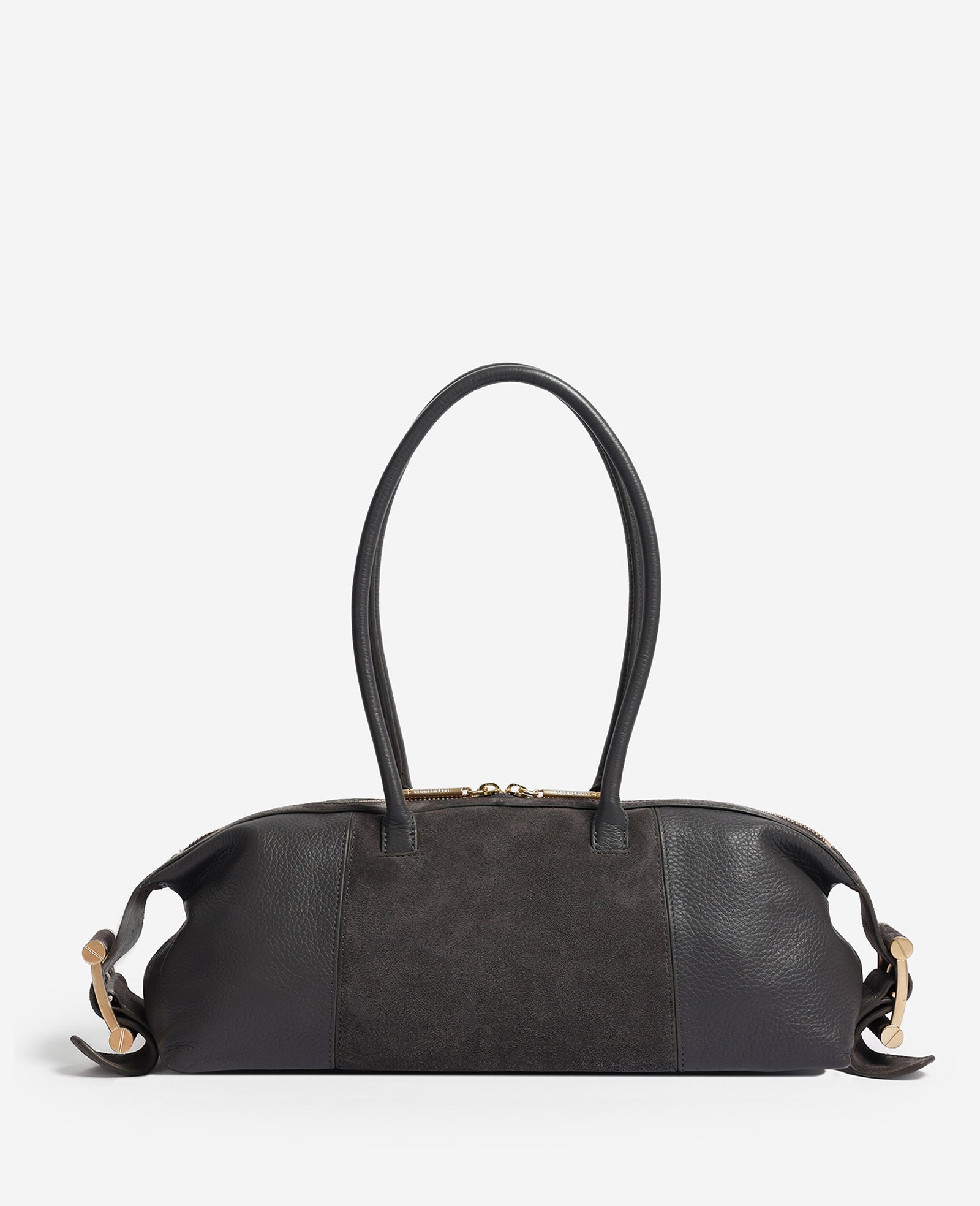 Kenneth Cole Reaction Bags Bowery Bowling Bag Borsa Donna in Pelle Grigia