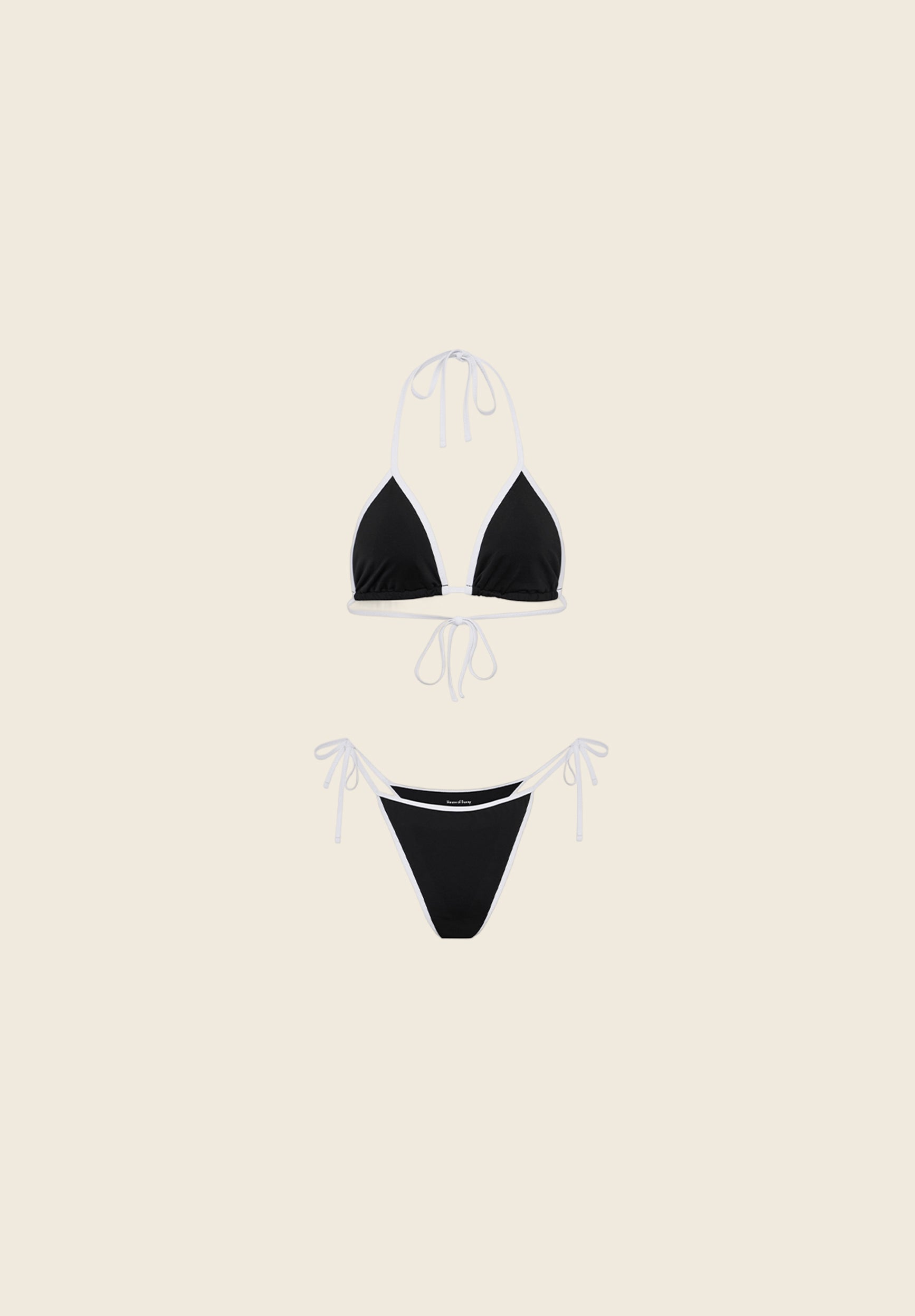 House Of Sunny Sunny Swim THE CLASSIC bikini taglie XS-3XL triangolo nero