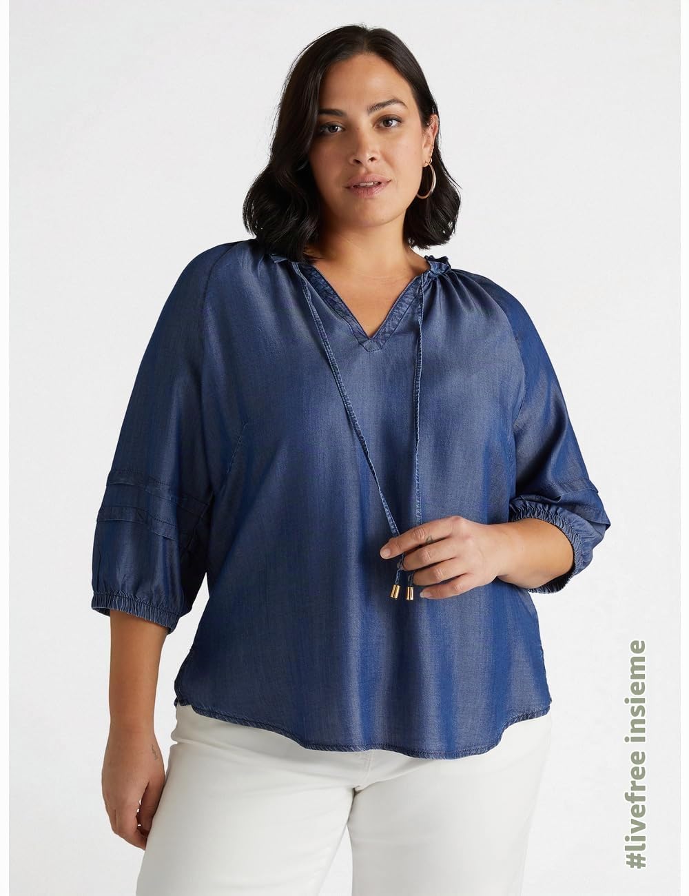 Fiorella Rubino Camicie e bluse Fibre in Tencel blusa 50 Plus