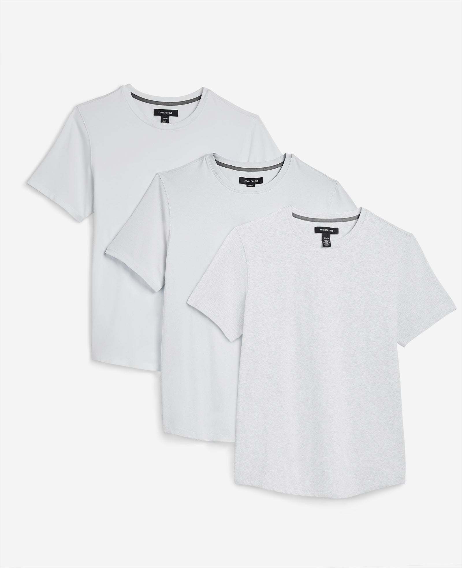 Kenneth Cole Reaction Clothing Performance Crew Neck Bundle t-shirt bianca 3 pezzi
