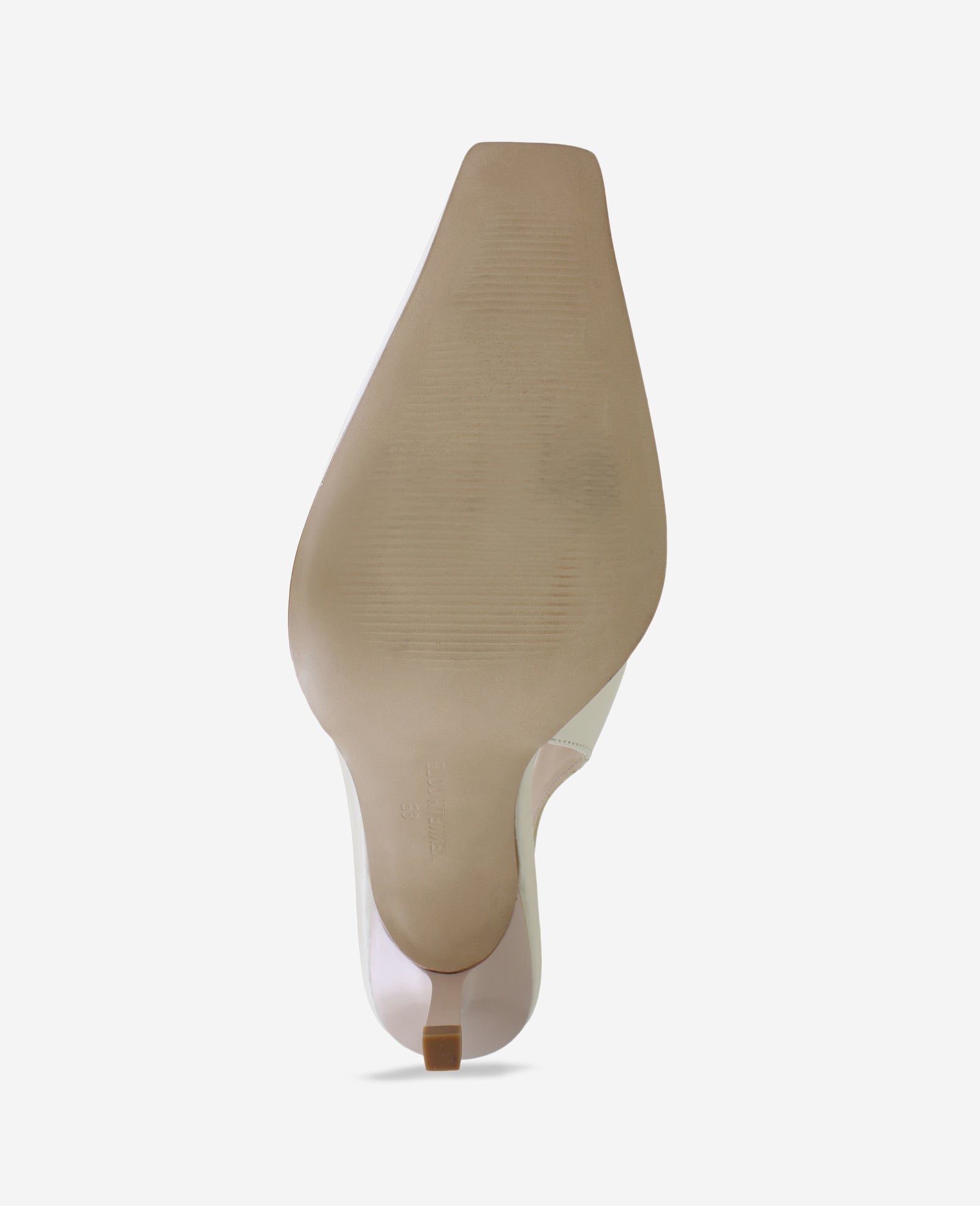 Kenneth Cole Reaction Shoes Aerial Leather Slingback Heel décolleté avorio in pelle