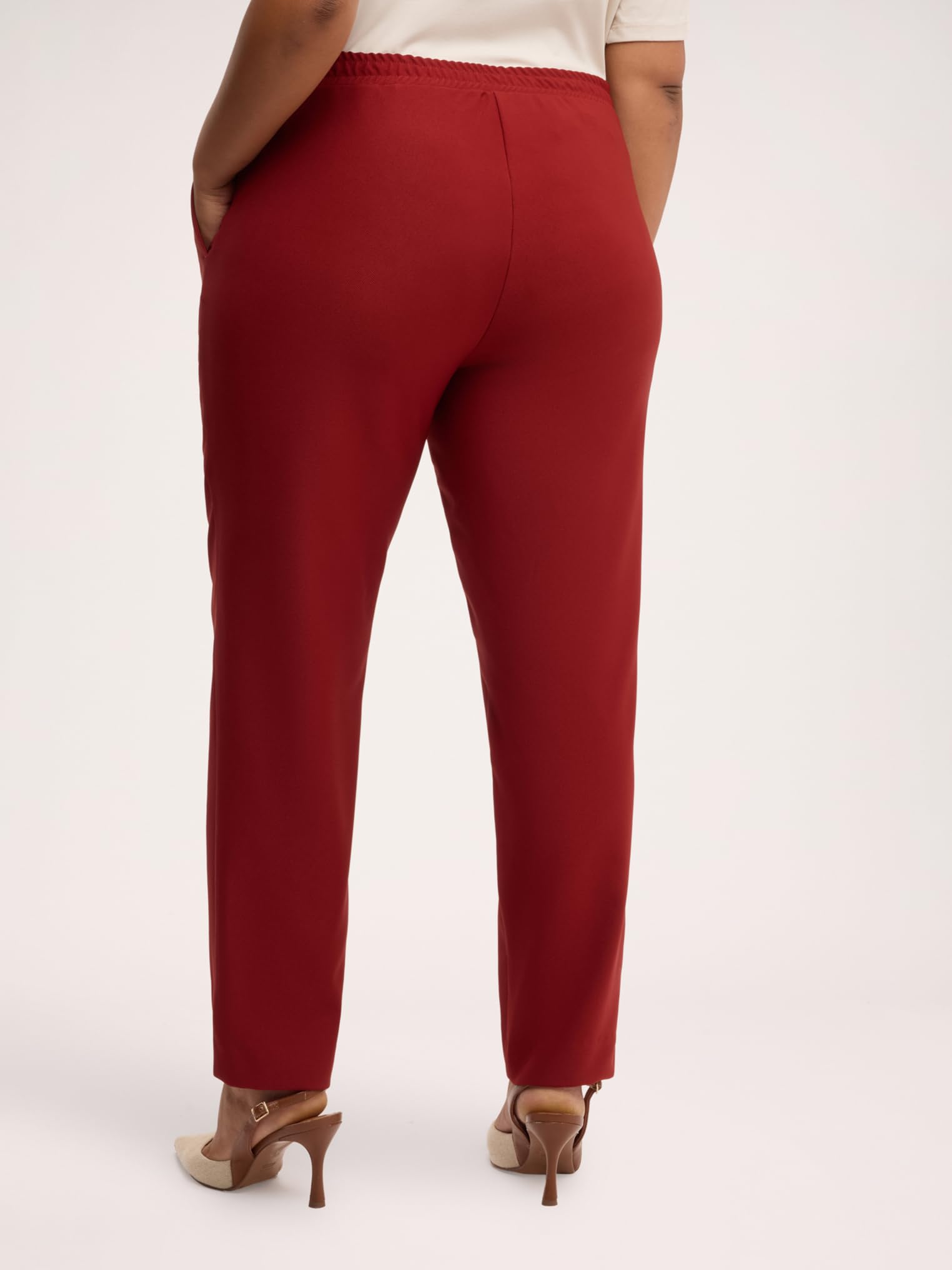 Fiorella Rubino Pantaloni Pantaloni Gamba Dritta con Coulisse pantaloni 50 Plus