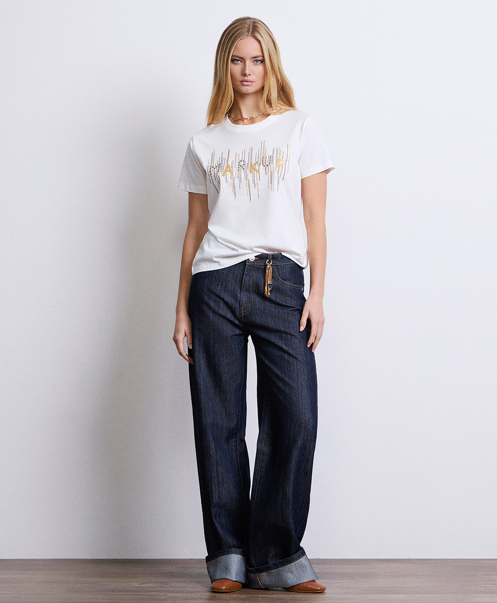 Markup Donna Jeans & Pantaloni Jeans flare cropped