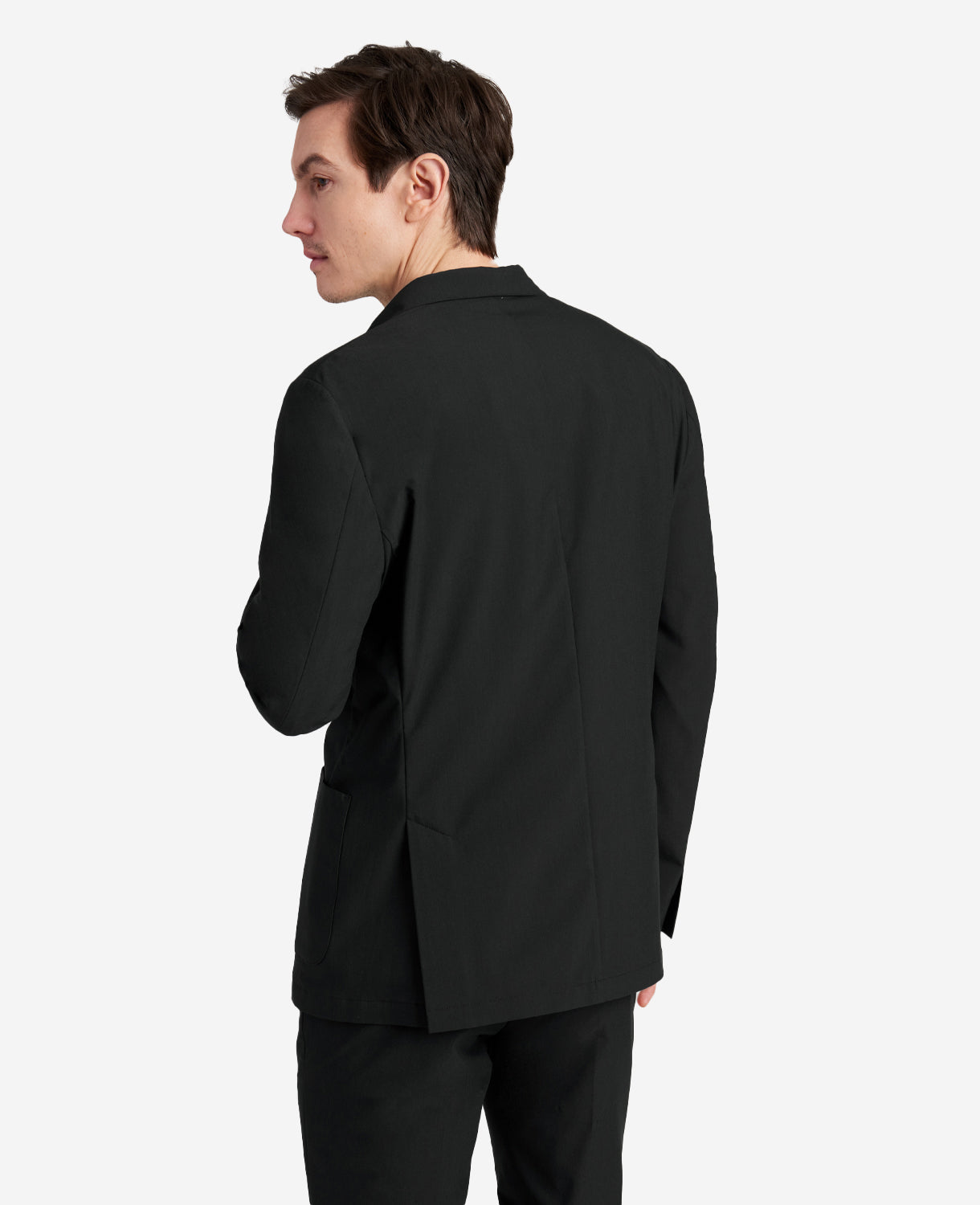 Kenneth Cole Reaction Clothing The 365 Washable Suit Separate Jacket giacca nera elasticizzata