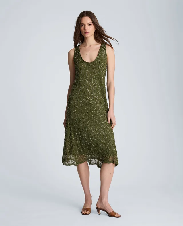 Kenneth Cole Reaction Clothing Bias Long Slip Dress vestito BREEN lungo