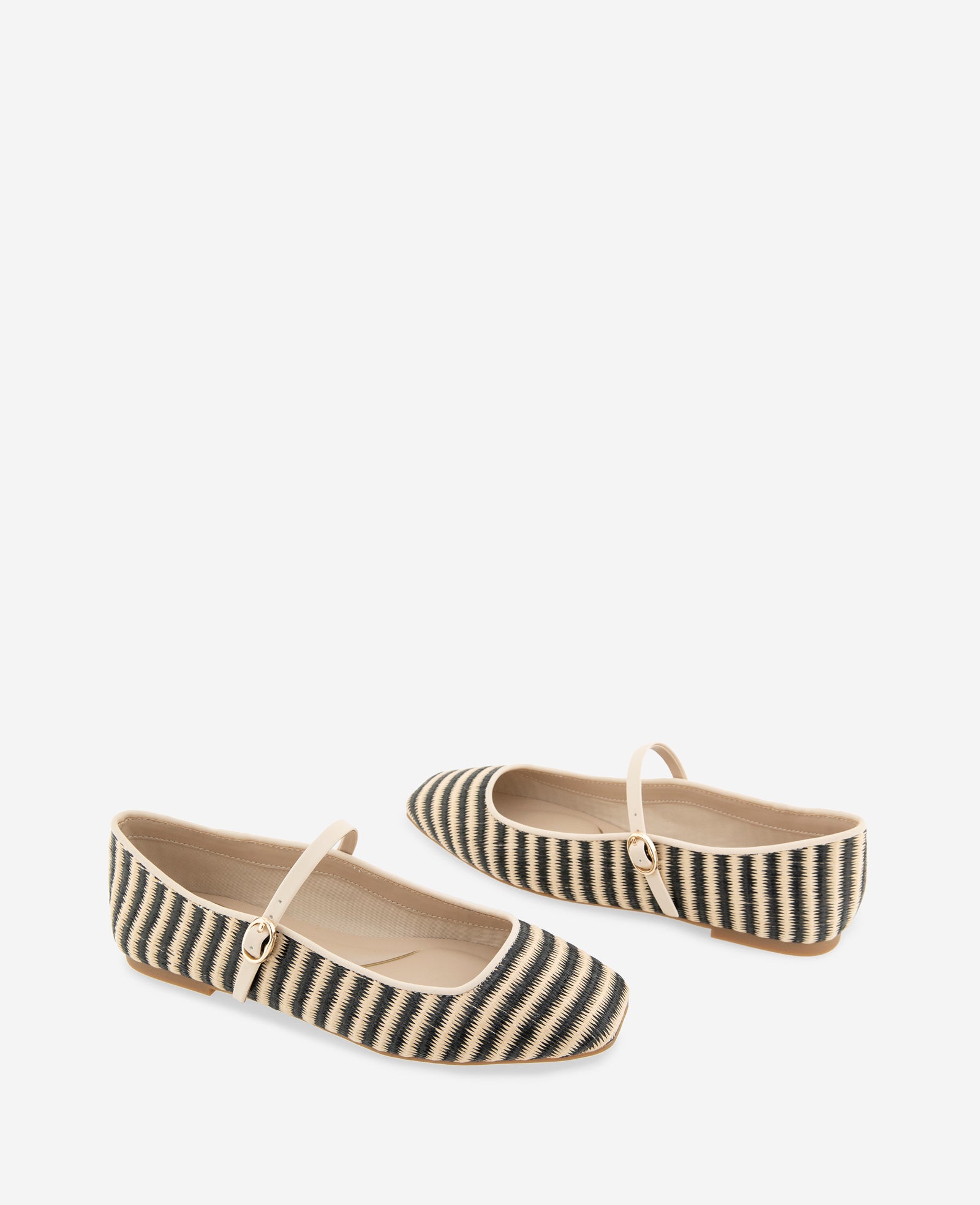 Kenneth Cole Reaction Shoes Jasper Raffia Ballet Flat ballerine nero rafia