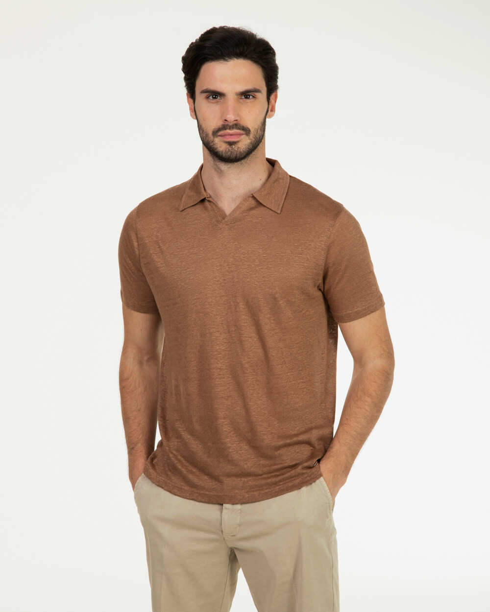 Markup Uomo Maglieria Polo 100% lino polo