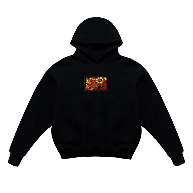 MYL CLOTHING RANDOM RUG HOODIE felpa XS con patch casuale