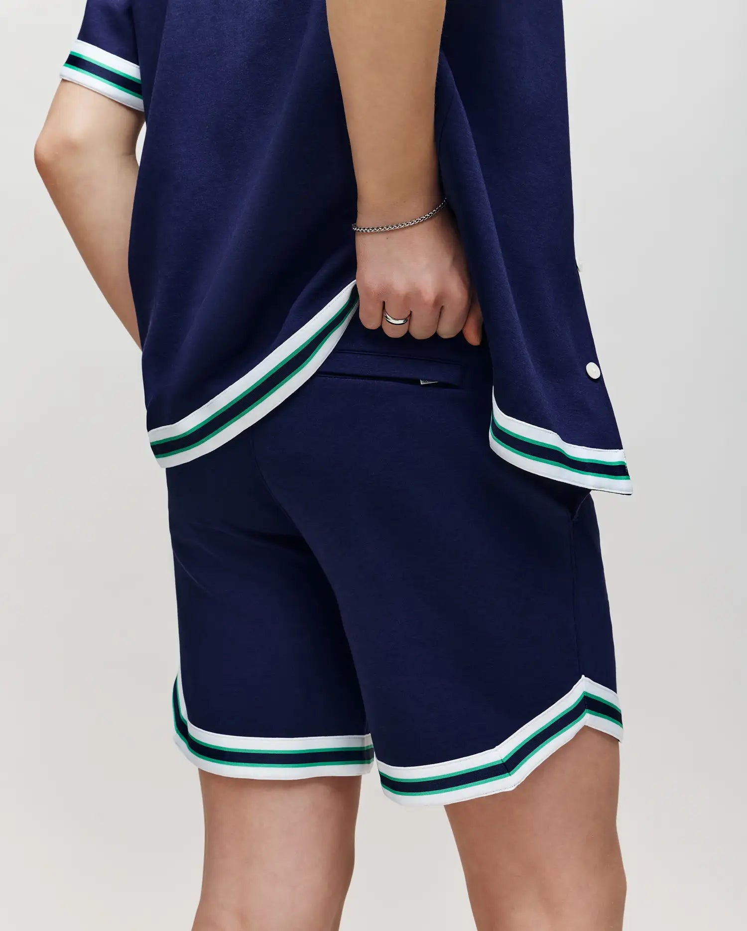 Psycho Bunny Basil Taped Short 3"- 7" short bambino blu
