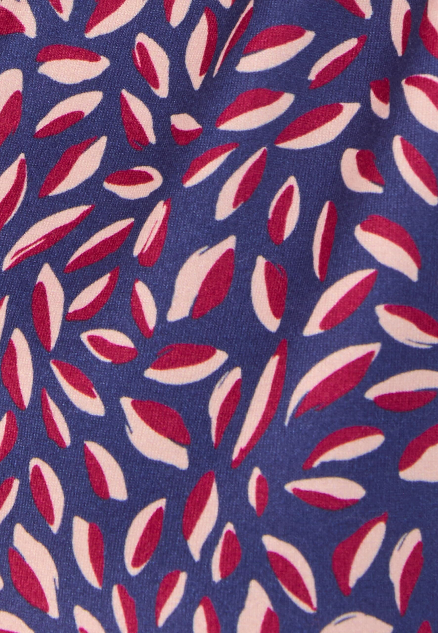 Damart Prêt-à-porter camicetta in maglia calda donna blu navy fogliame 38-40