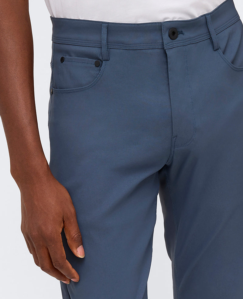 Kenneth Cole Reaction Clothing Slim Tapered Flex 5-Pocket Pant teal