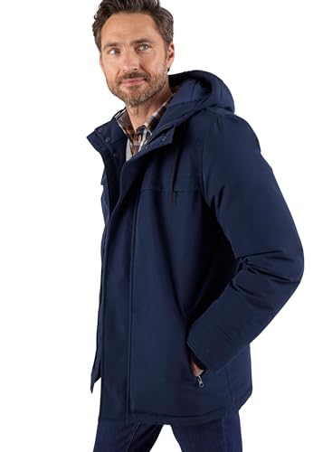 Damart Thermolactyl parka con cappuccio uomo blu XL