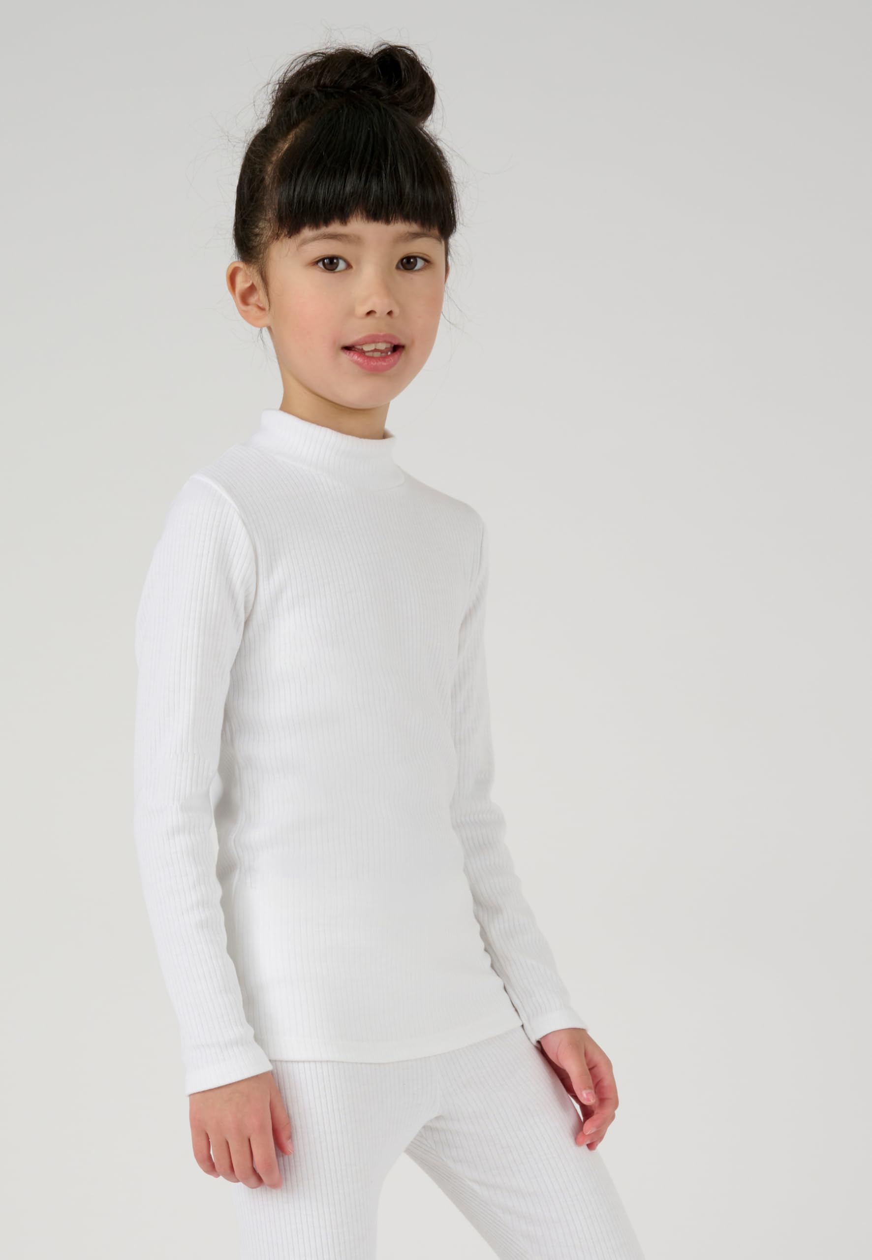 Damart Prêt-à-porter maglia Thermolactyl bambina collo alto 8 anni bianca