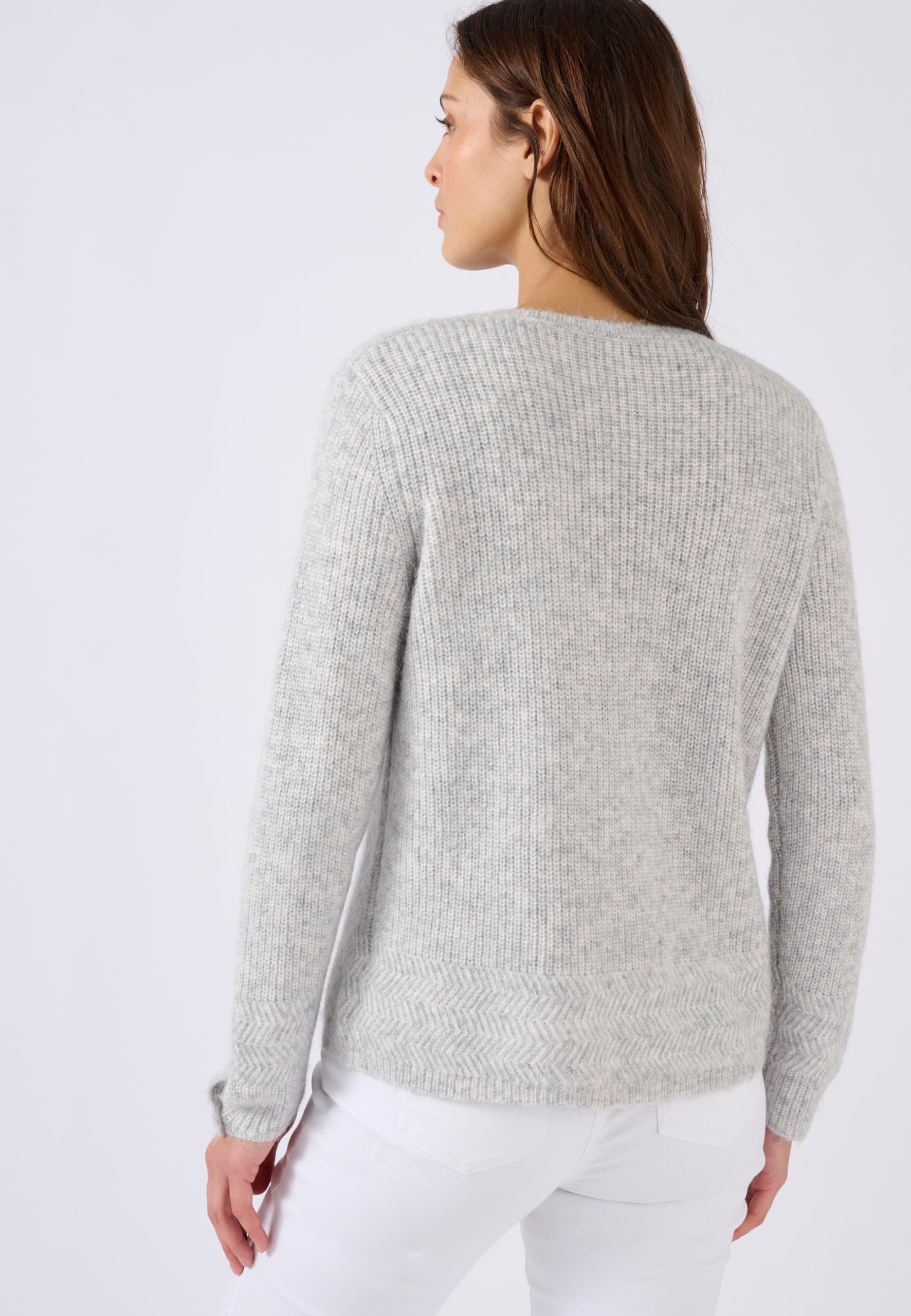 Damart Prêt-à-porter Cardigan da donna grigio etere