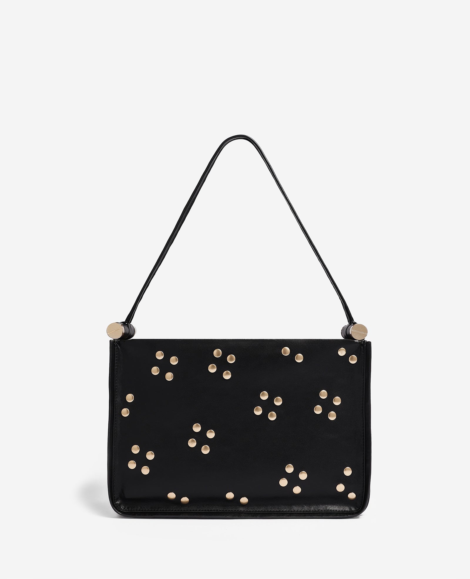 Kenneth Cole Reaction Bags Highline Floral Stud Large Top Handle Bag borsa nera grande in pelle