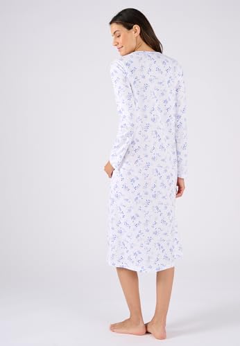 Damart Homewear Camicia da Notte Maglia Puro Cotone Jersey donna