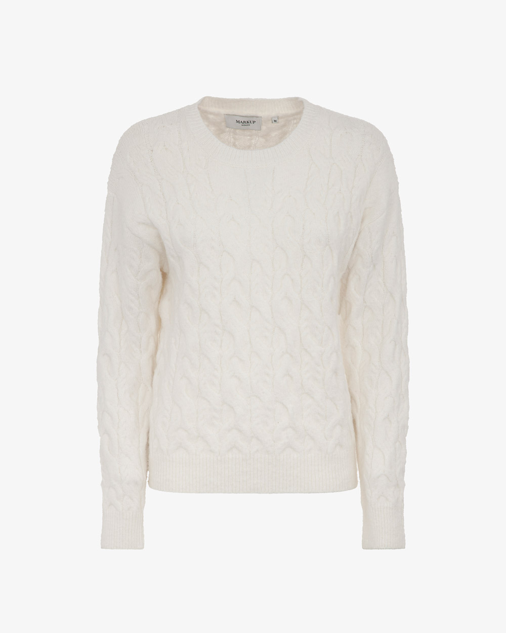 Markup Donna Maglieria Maglia girocollo trecce maglia