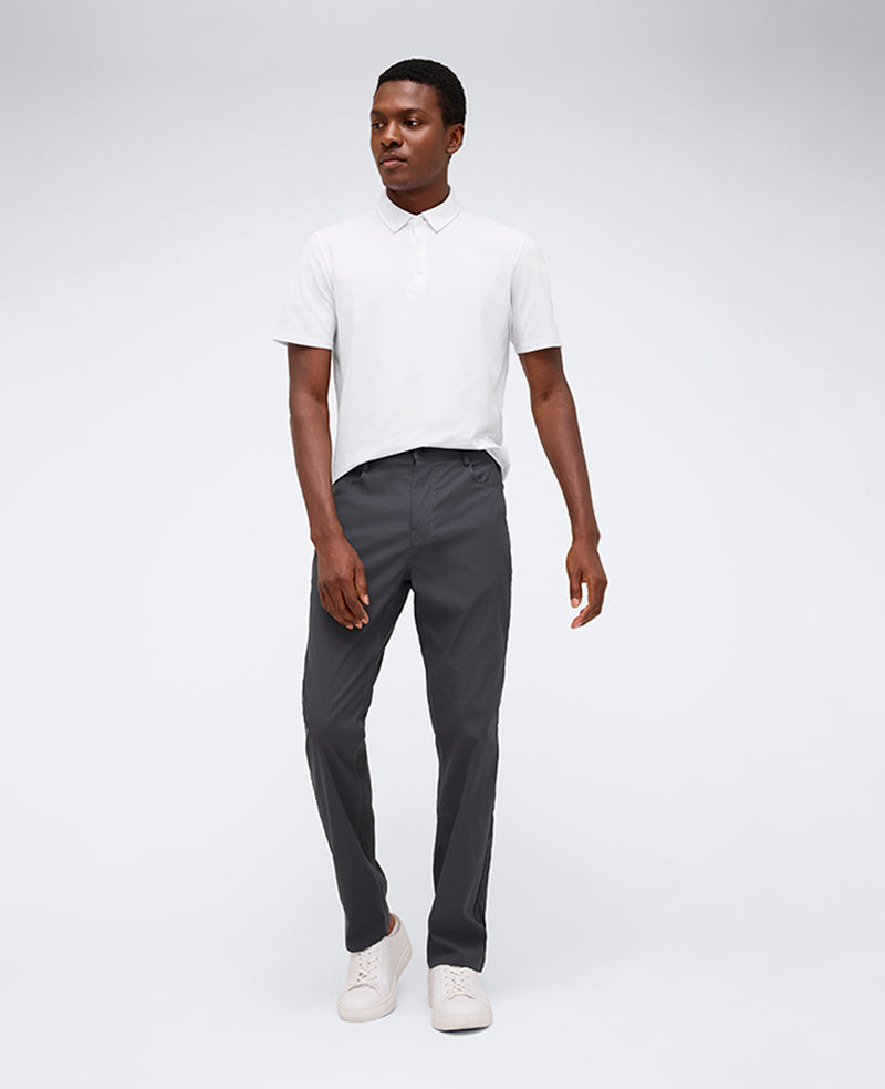 Kenneth Cole Reaction Clothing Athletic-Fit Recycled Stretch Denim Jean jeans grigio acid wash