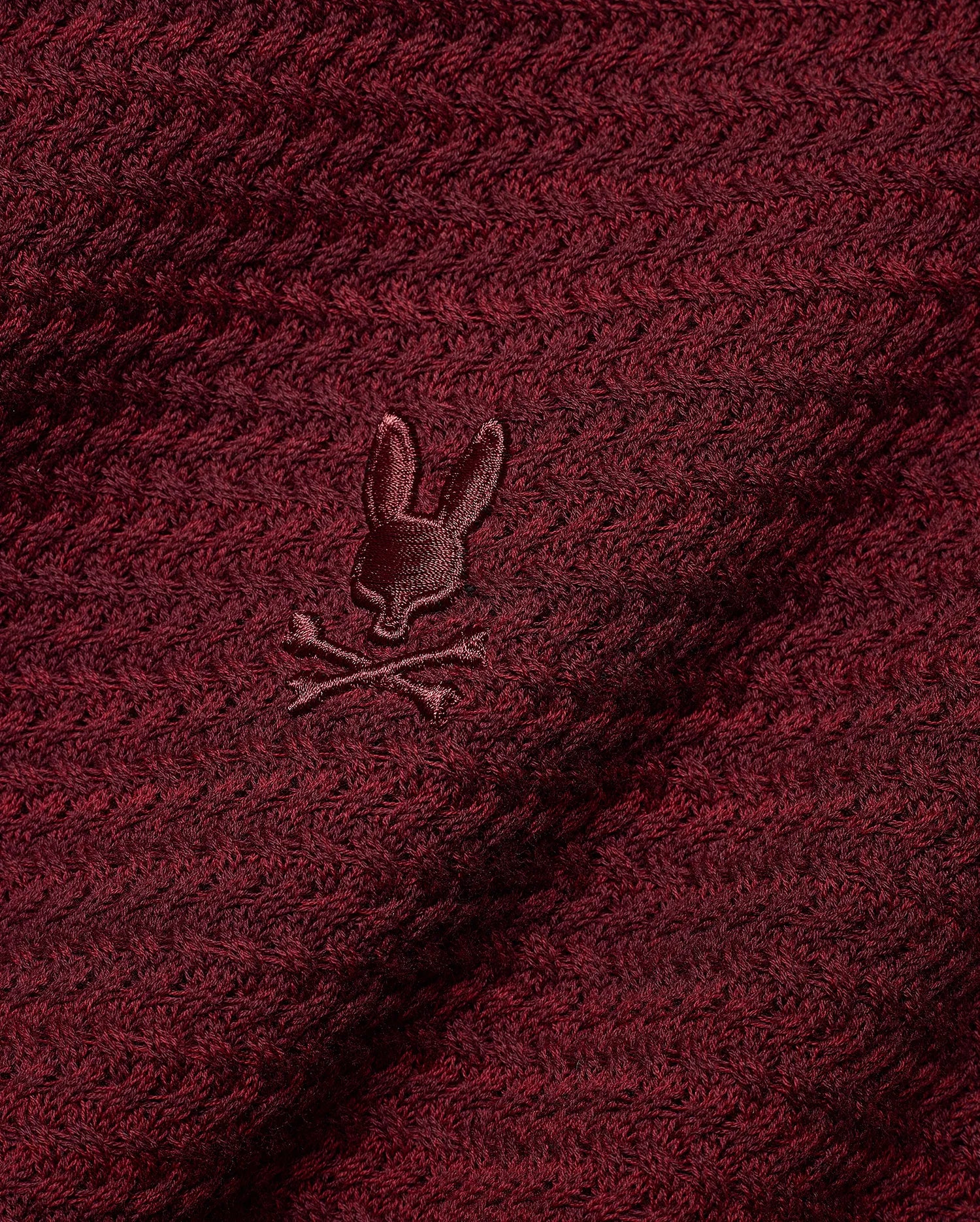 Psycho Bunny Men's Polos MEN'S DEVON BRAIDED KNIT POLO MT0100401 polo rosso in cotone