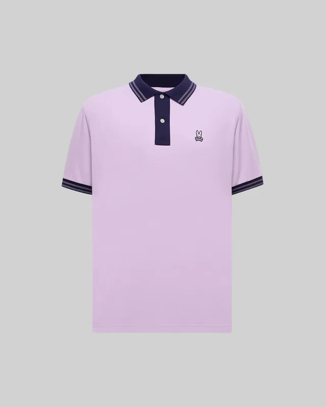 Psycho Bunny Big & Tall Kenyon Lightweight Pique Polo lavanda