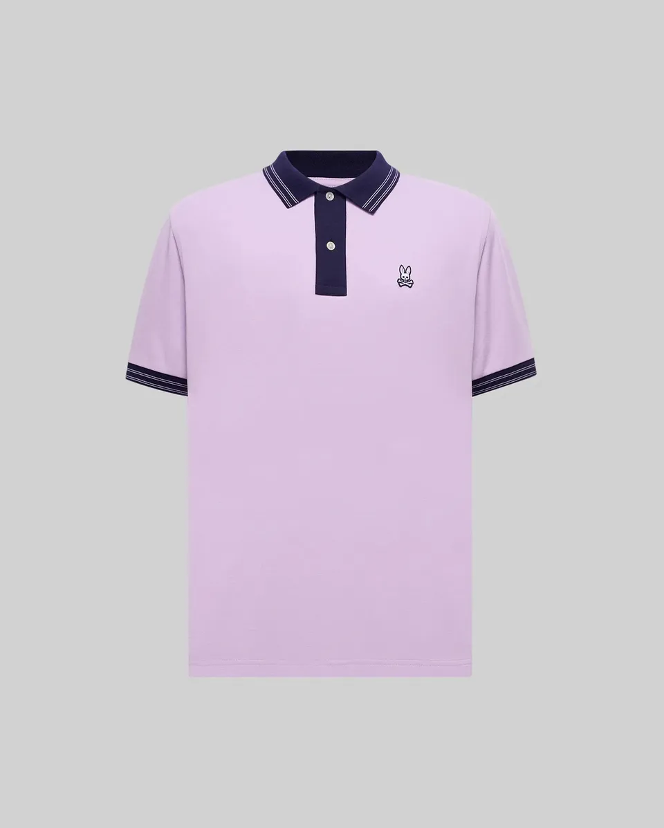 Psycho Bunny Big & Tall Kenyon Lightweight Pique Polo lavanda
