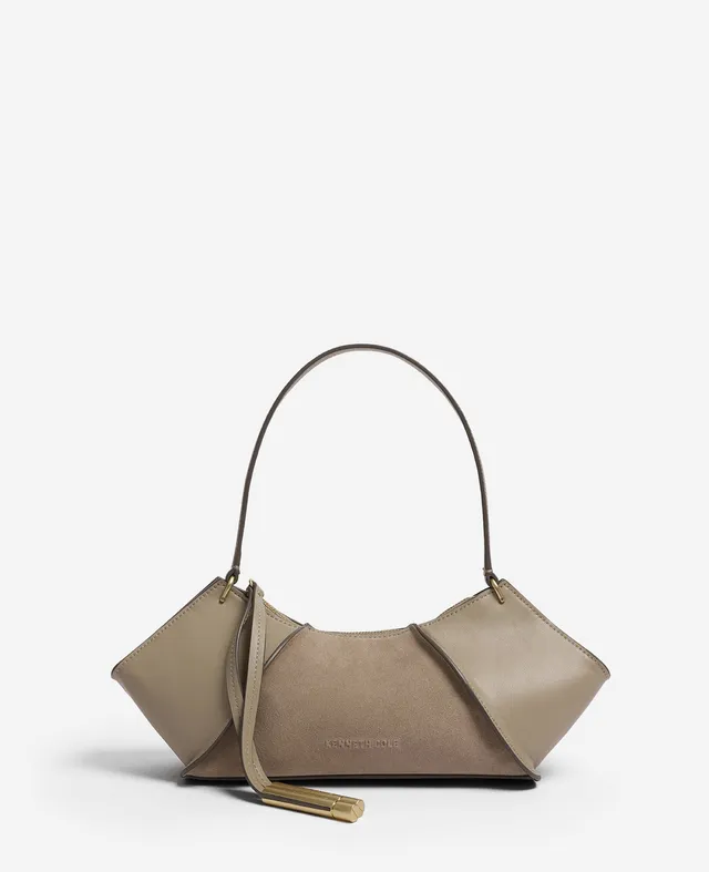 Kenneth Cole Reaction Bags Crosby Suede borsa a spalla taupe