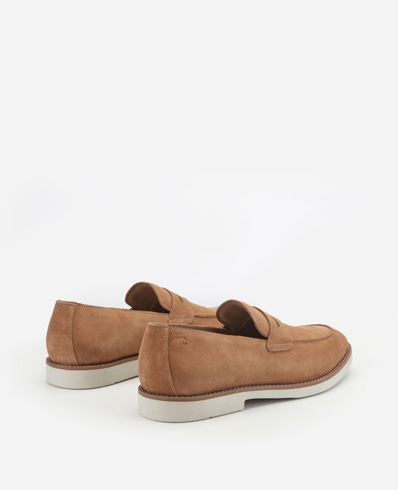 Kenneth Cole Reaction Shoes Savon Casual Penny Loafer mocassino uomo scamosciato