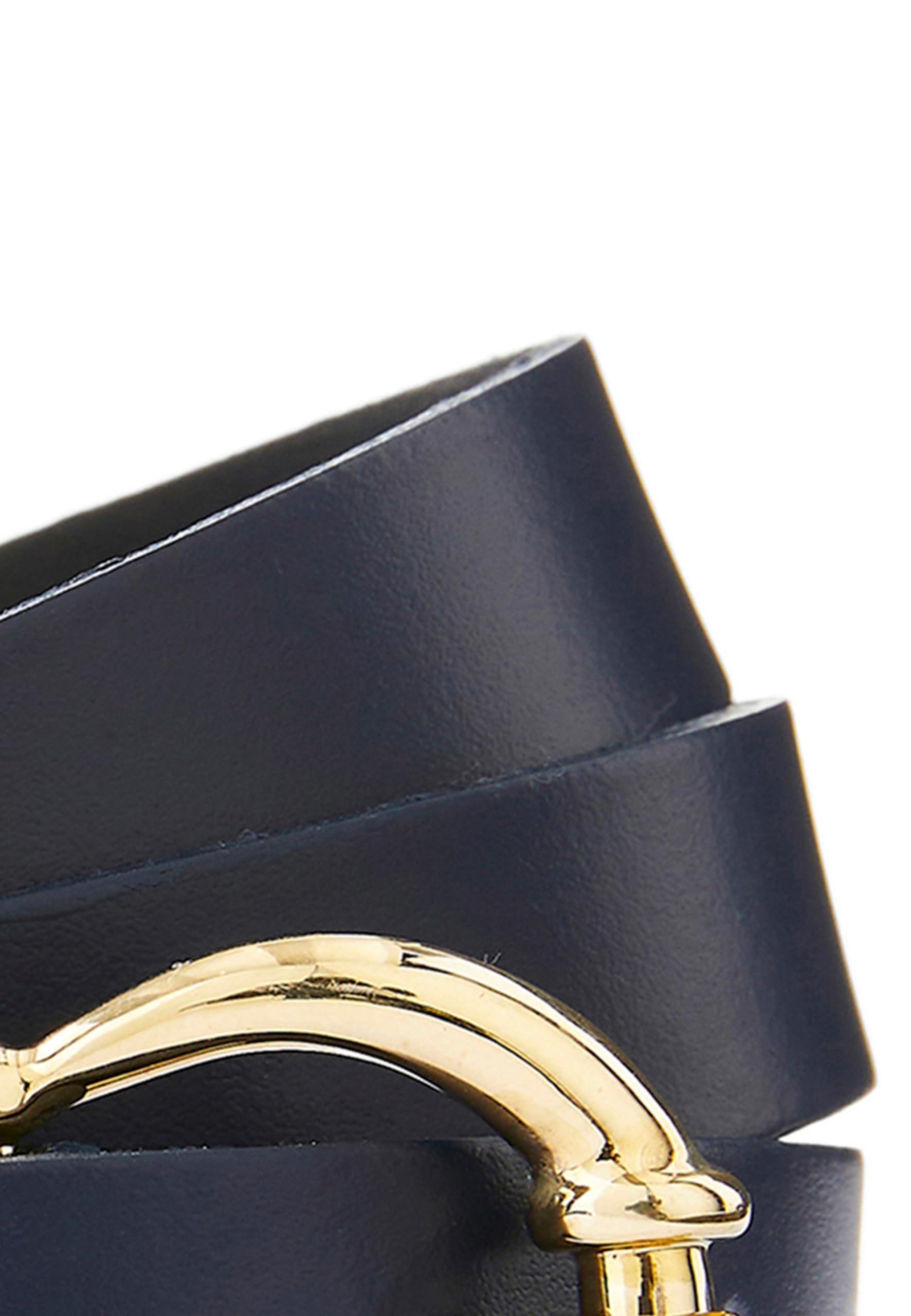 Damart Accessori cintura sottile da donna pelle bovina fibbia dorata
