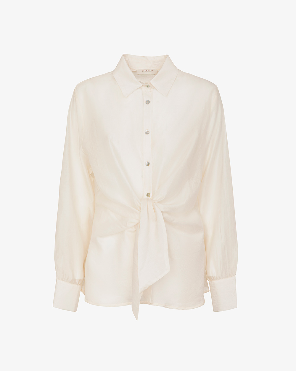 Markup Donna Camicie & Bluse Camicia in mussola con nodo camicia donna