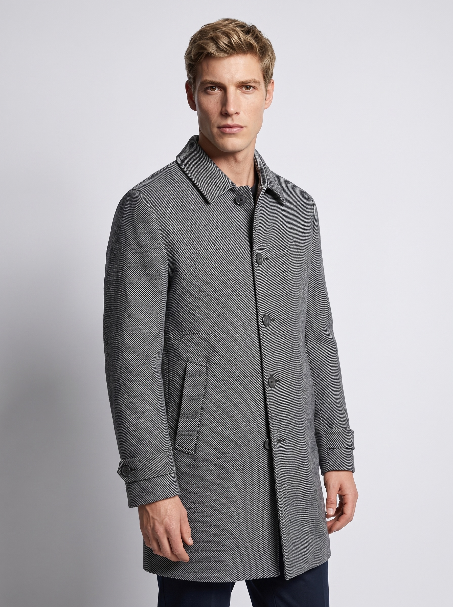 Markup Uomo Cappotti Capotto diagonale cappotto