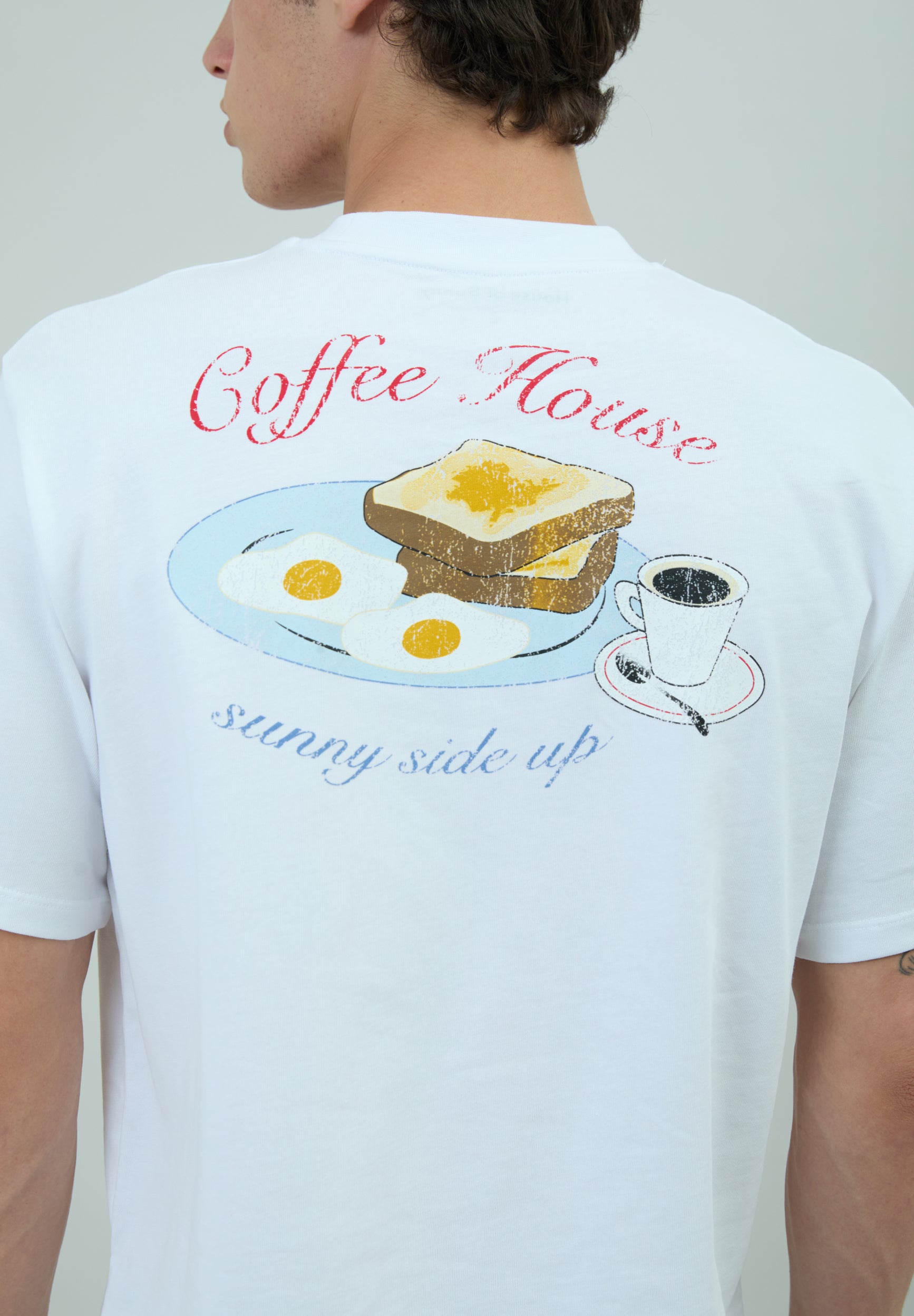 House Of Sunny Womens Tops Sunny Side Up Tee maglietta cotone biologico