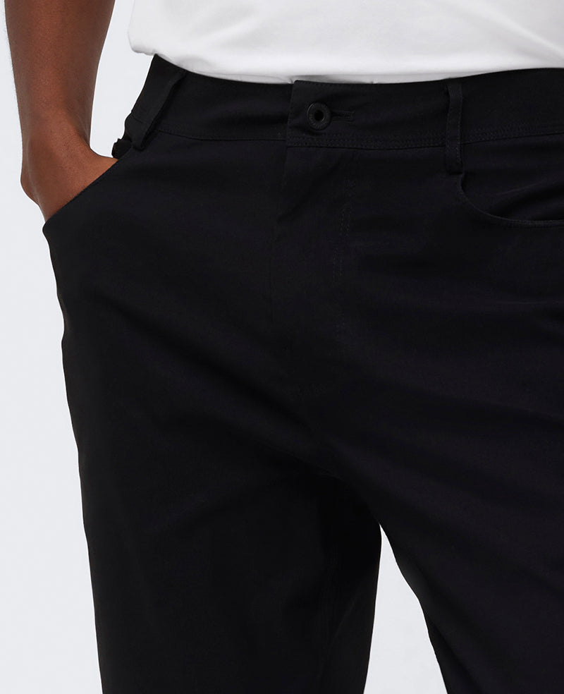 Kenneth Cole Reaction Clothing Slim Tapered Flex 5-Pocket Pant pantaloni neri elasticizzati