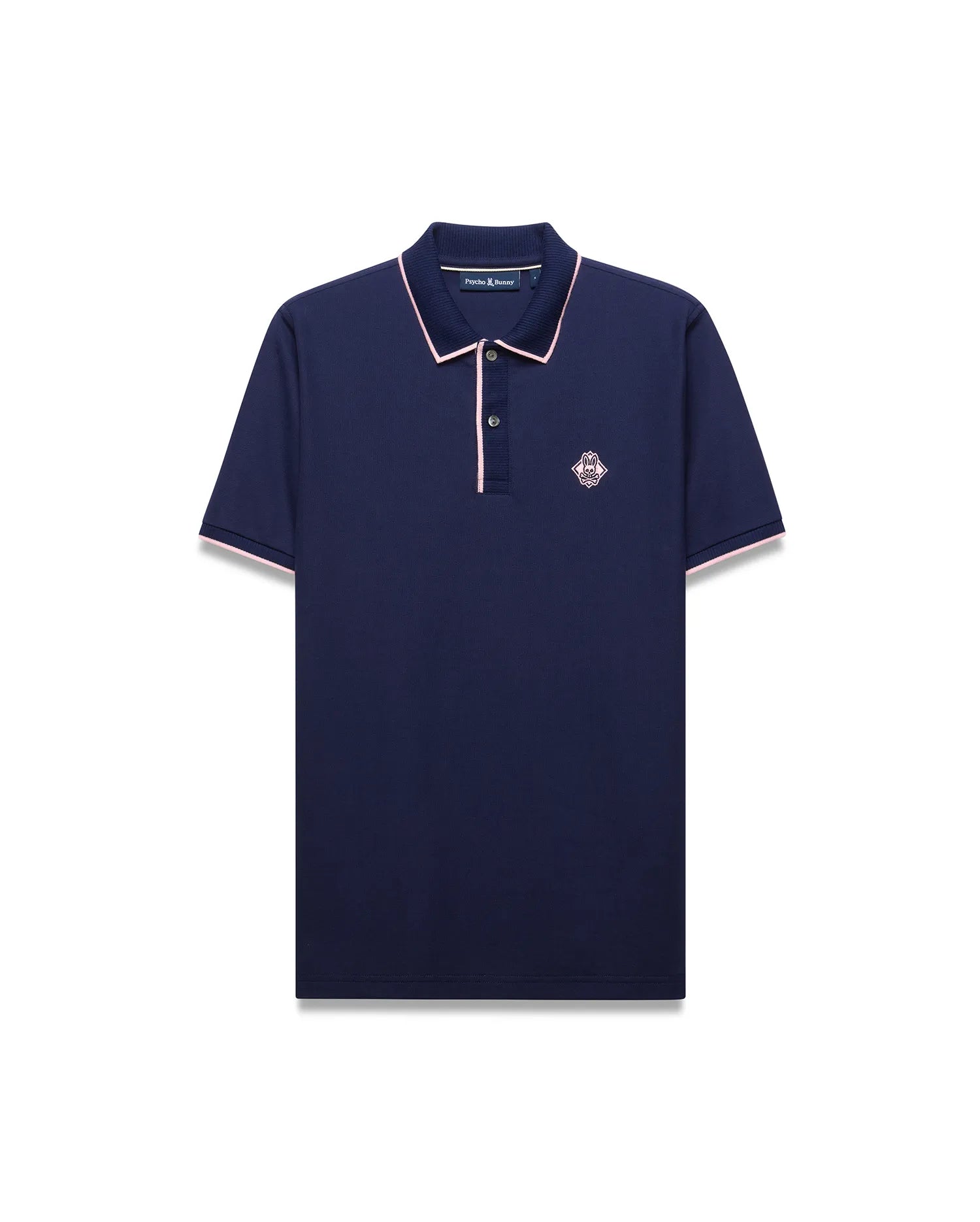 Psycho Bunny Men's Polos Robin Pima Piqué Polo polo blu