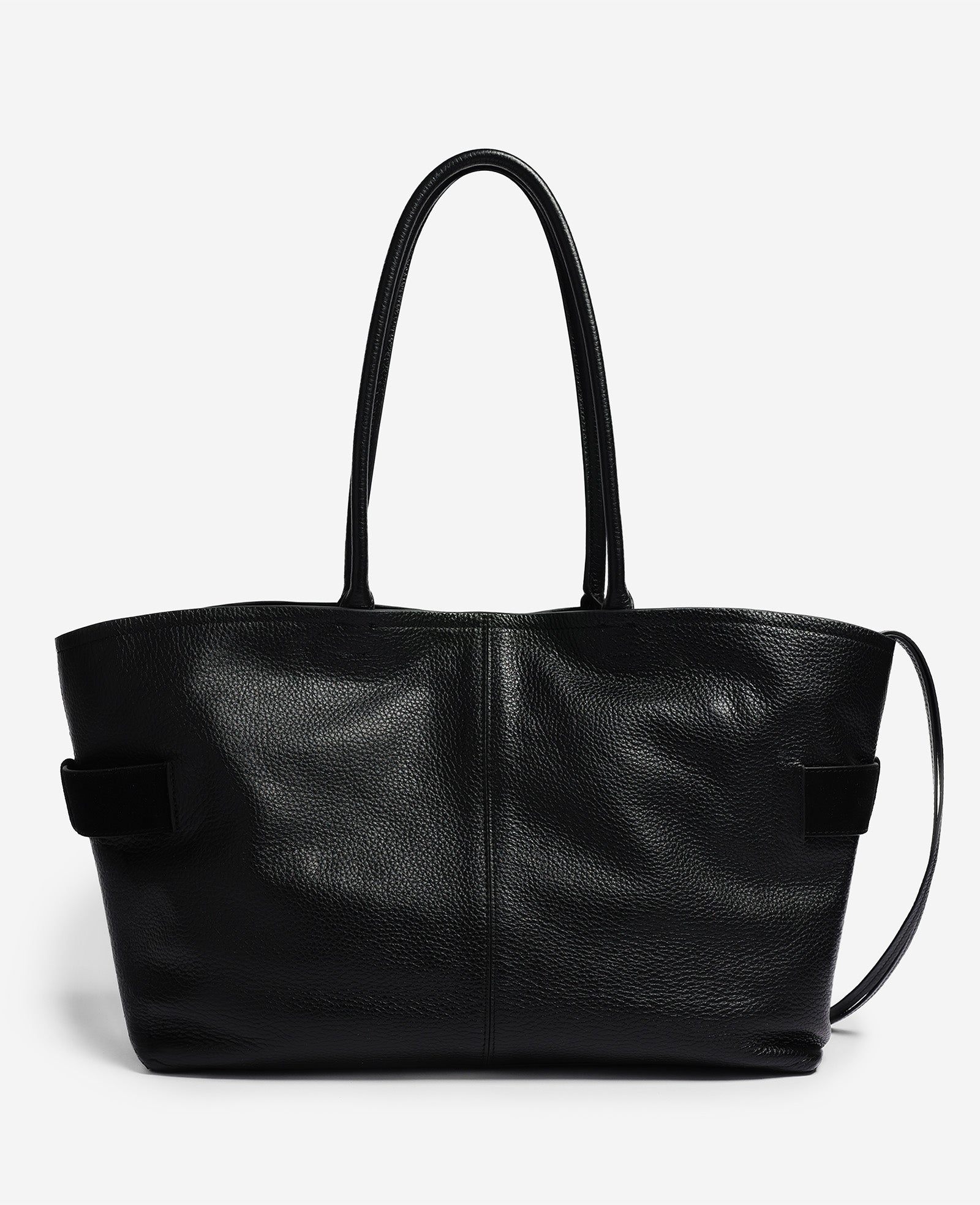 Kenneth Cole Reaction Bags Bowery Leather Tote borsa in pelle nera