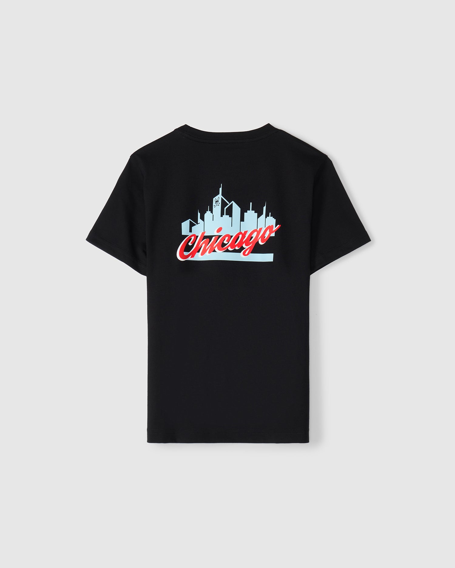 Psycho Bunny Kids Tees Chicago City Tee B0U551W1PC maglietta nera