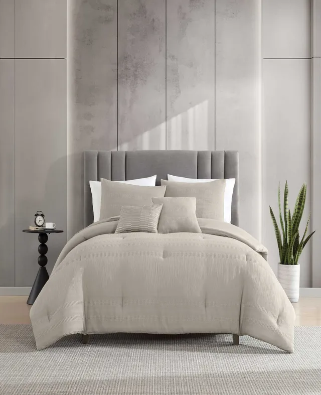 Kenneth Cole Reaction Home & Bedding Variegated Waffle set piumone beige