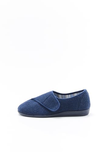 Damart Calzature Pantofole in maglia goffrata con graffi donna blu marino 36 EU