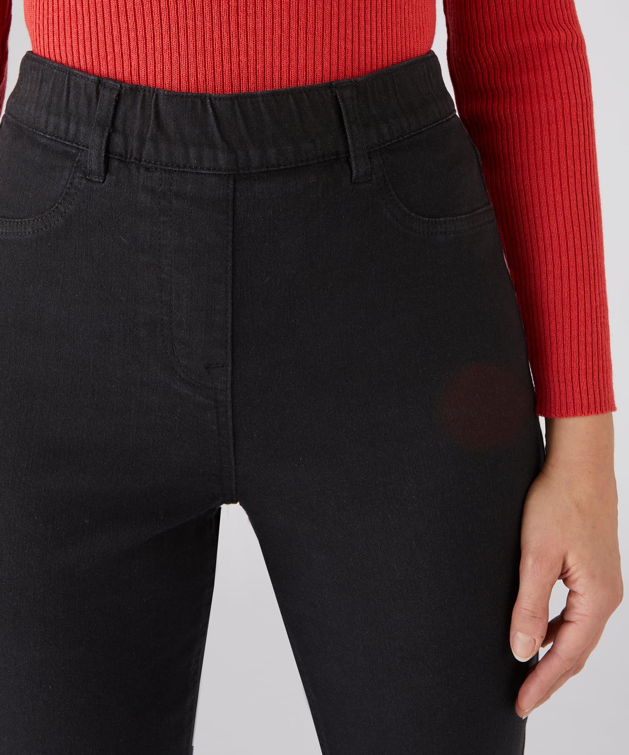 Damart Prêt-à-porter jeans infilabile stretch con guaina integrata donna nero 44