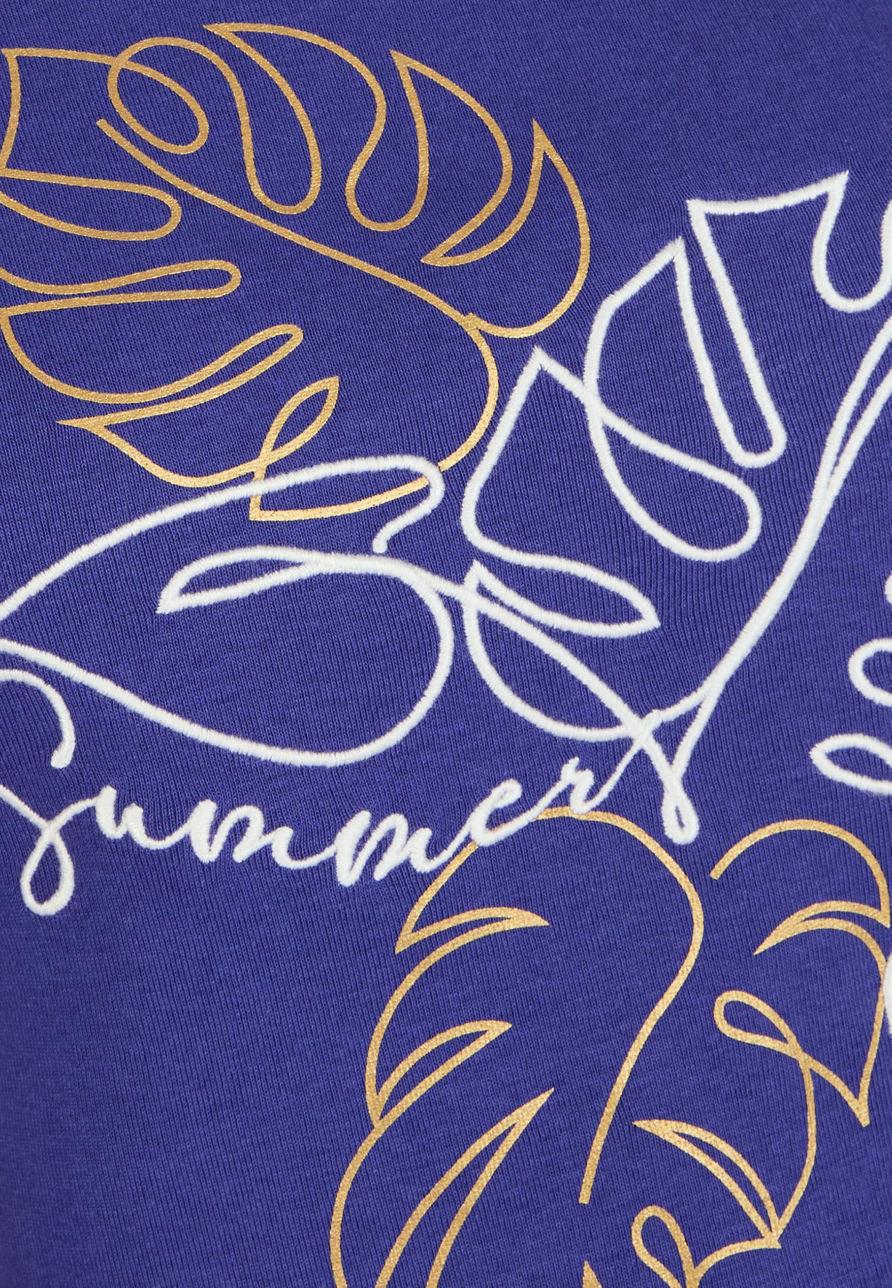 Damart Prêt-à-porter T-shirt ricamata in puro cotone da donna