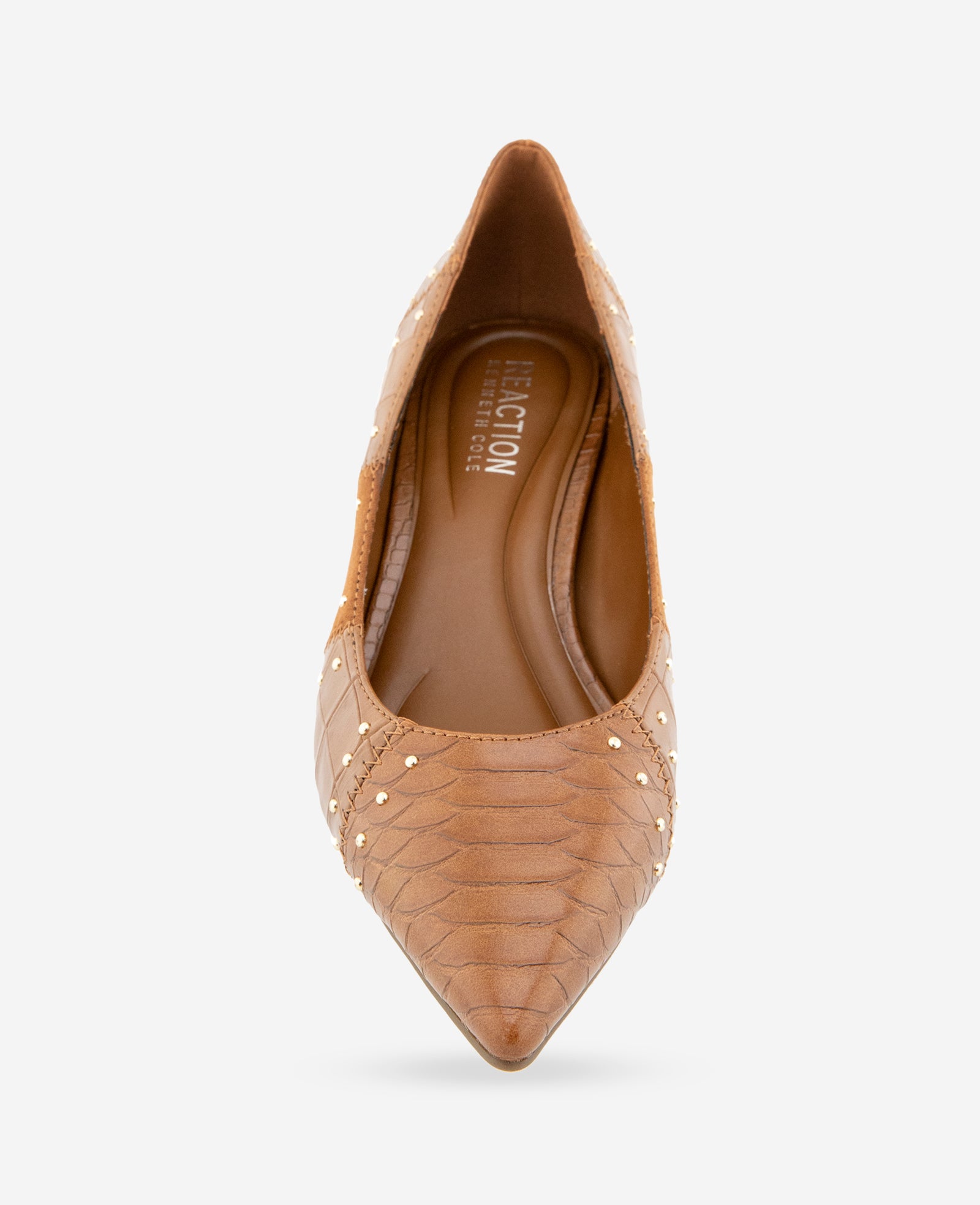 Kenneth Cole Reaction Shoes REACTION Mandy Studded Pump décolleté Caramel Croco