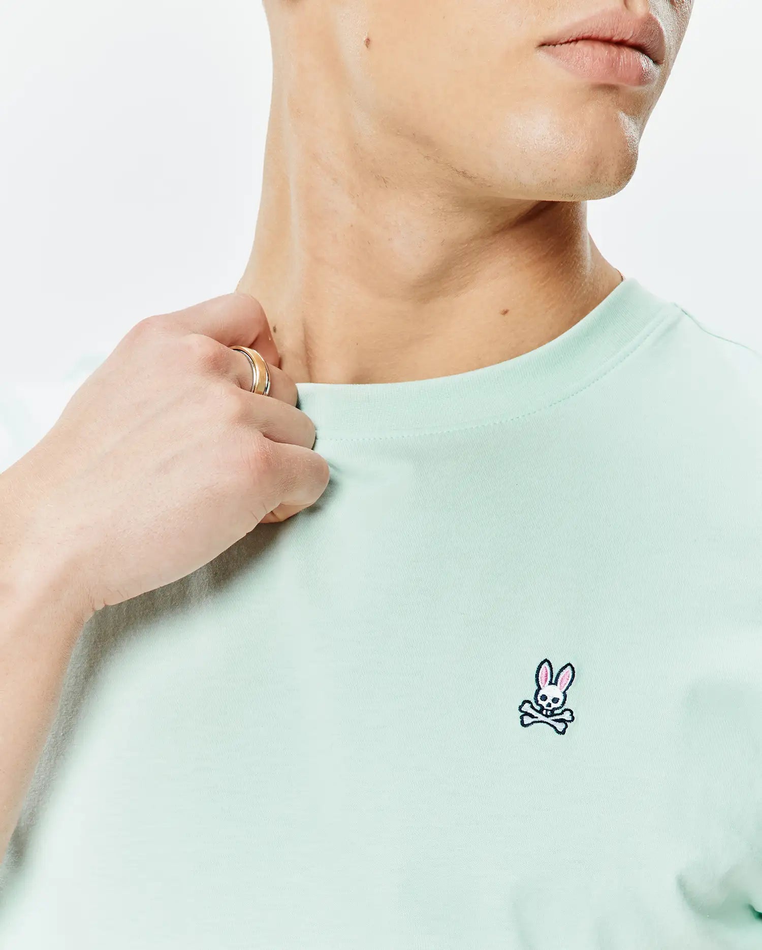 Psycho Bunny Men's Tees Classic Crew Neck Tee B6U014F200 maglietta verde XXS
