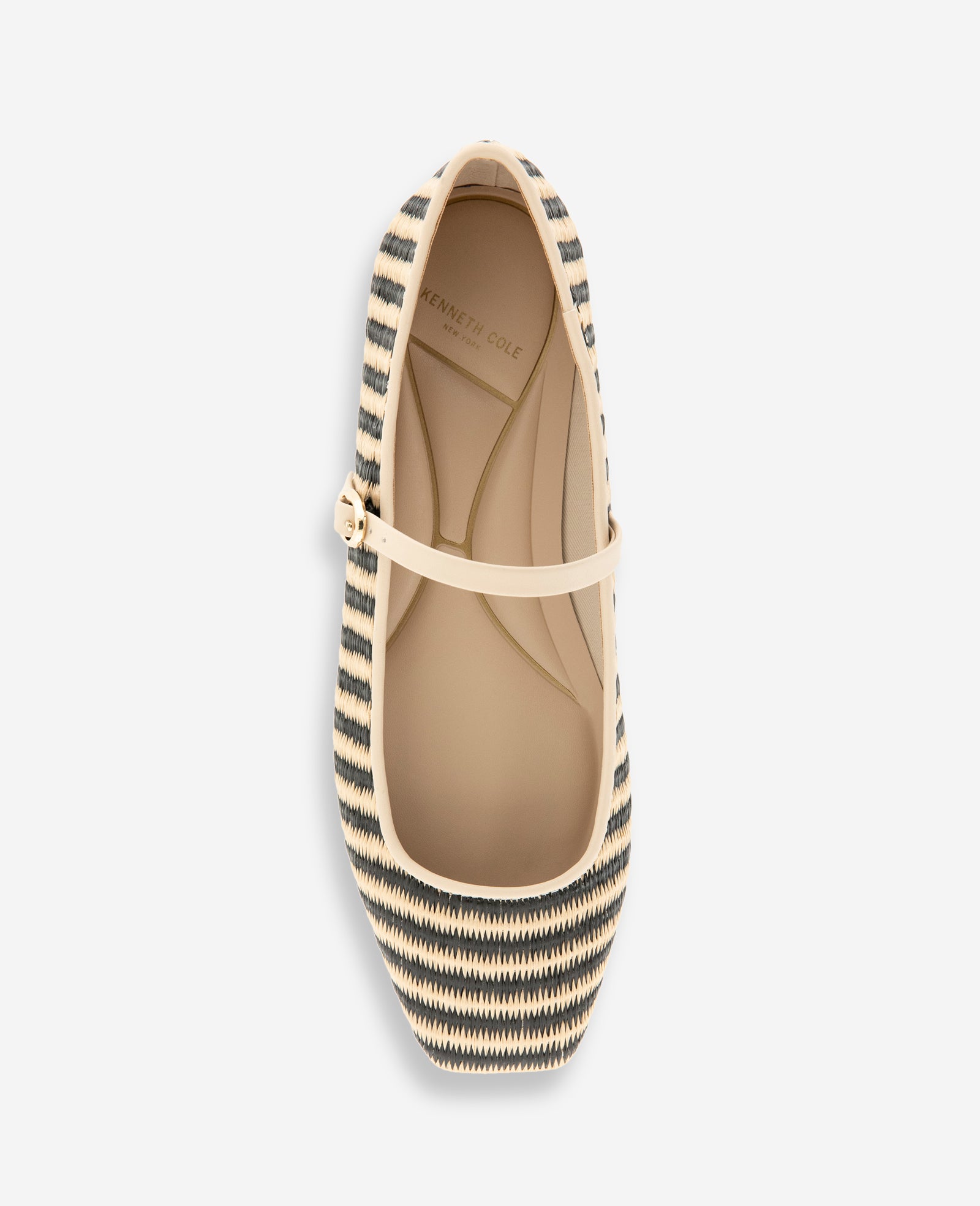 Kenneth Cole Reaction Shoes Jasper Raffia Ballet Flat ballerine nero rafia
