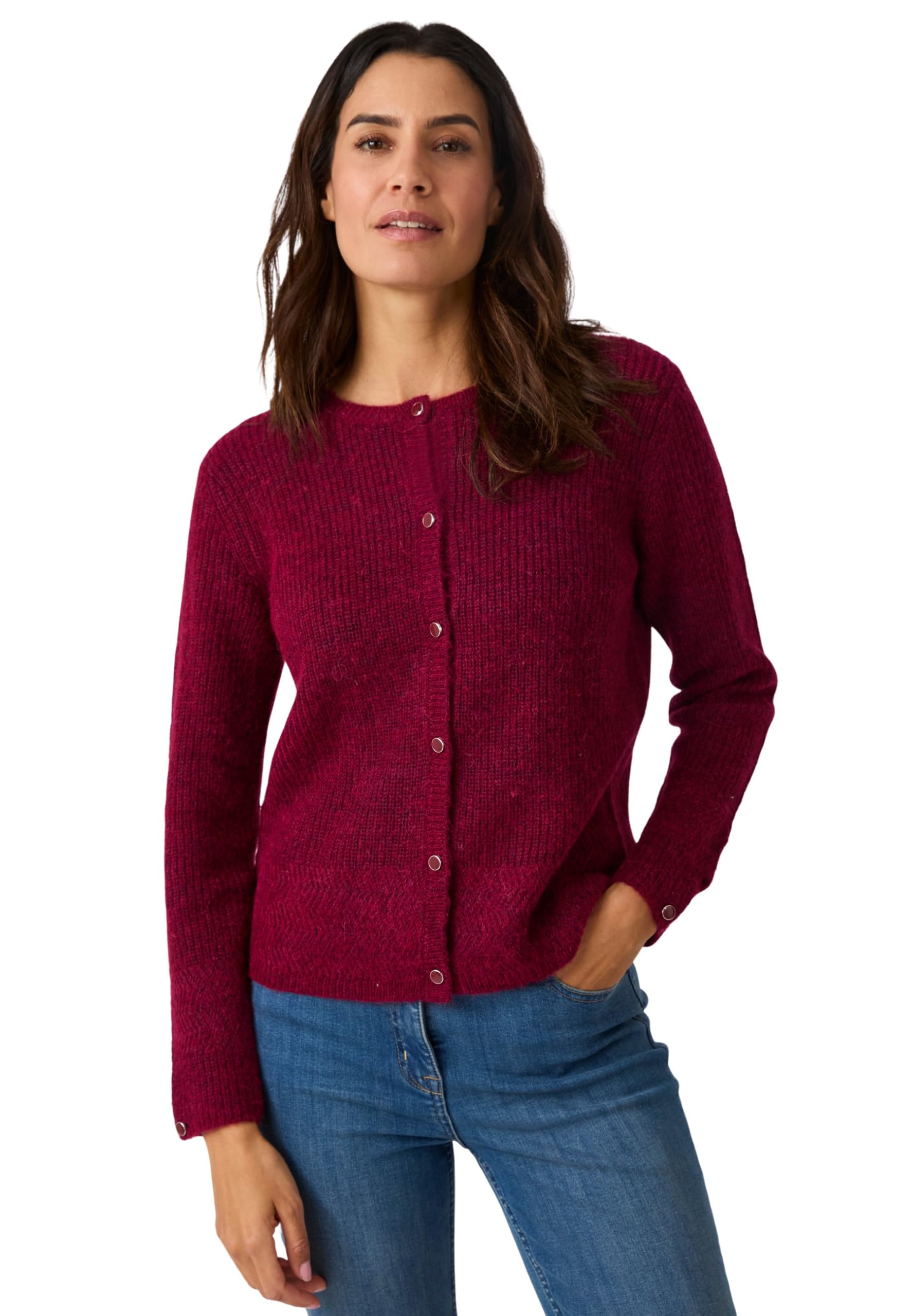 Damart Prêt-à-porter Cardigan da donna grigio etere