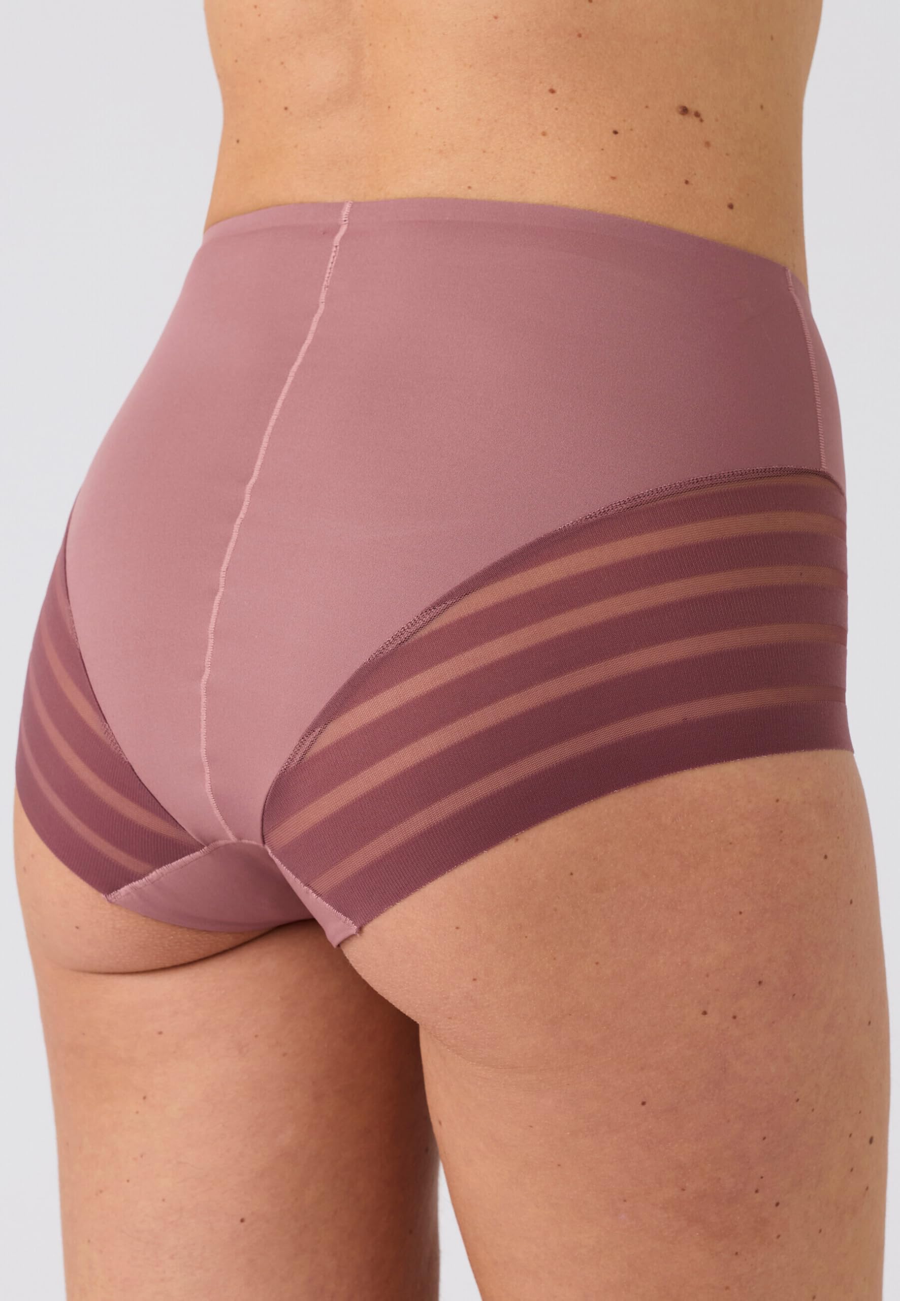 Damart Prêt-à-porter Pantaloncini invisibili a vita alta donna rosa vinaccia
