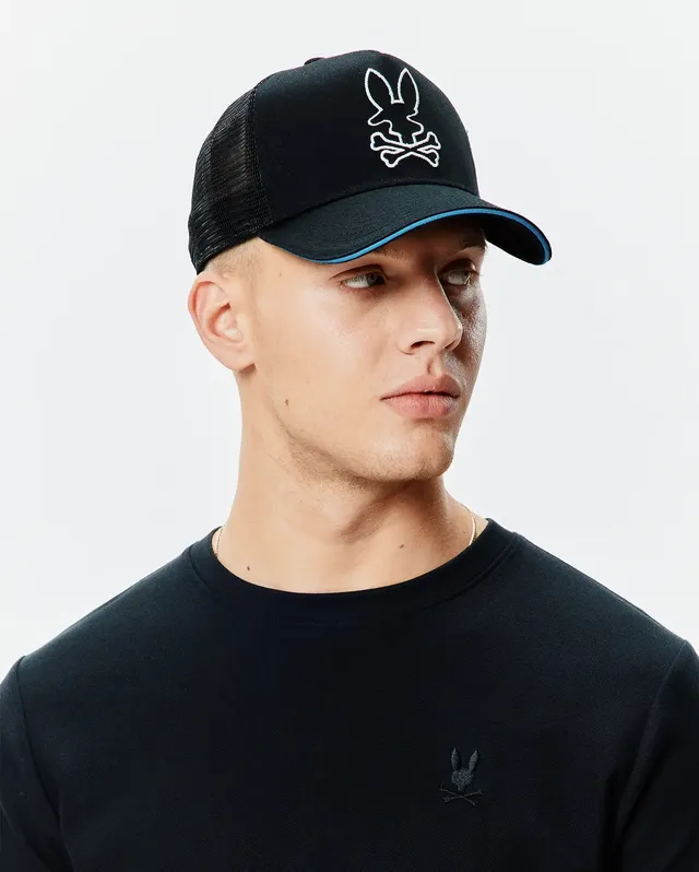 Psycho Bunny Accessories Apollo Trucker cap nero taglia unica in cotone
